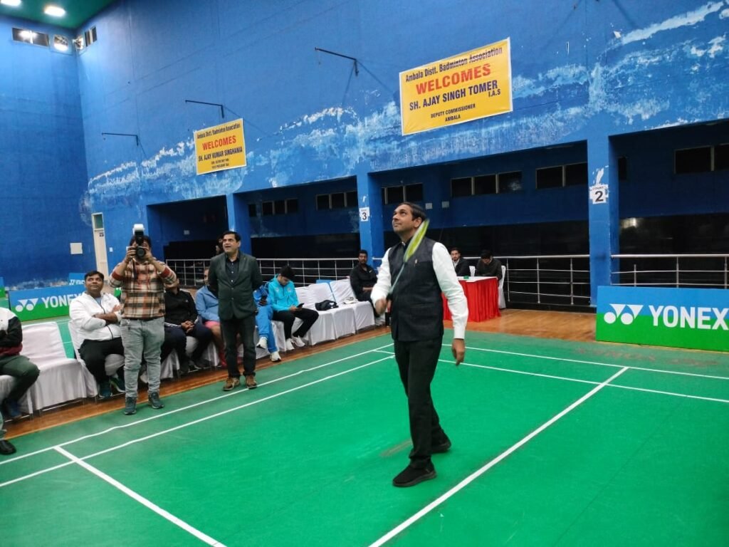 उपायुक्त अजय सिंह तोमर ने हरियाणा स्टेट मास्टर्स बैडमिंटन चैम्पियनशिप का किया उद्घाटन