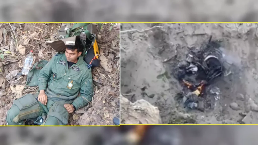 पंचकूला में वायुसेना का जगुआर फाइटर जेट क्रैश, पायलट ने पैराशूट की मदद से बचाई जान